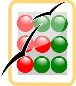 Alternatieve calculator software vector illustraties