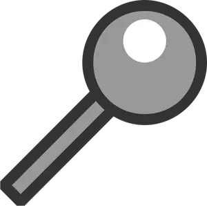 Grayscale search icon vector clip art