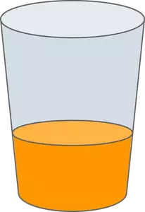 Vektortegning glass juice