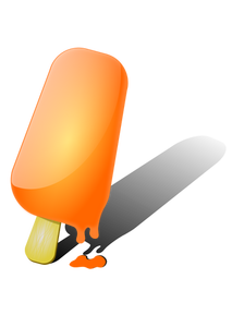 Orange ice-cream vector image