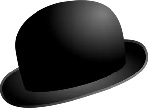 Dessin de vectoriel chapeau melon de Chaplin
