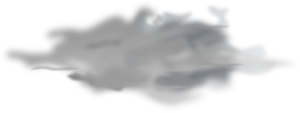 Vector de desen de simbol de culoare prognoza meteo pentru cer acoperit de nori