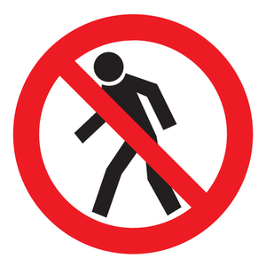 No walking sign