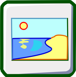 Sunny beach vector clip art
