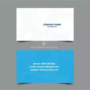Paisley design on business card template