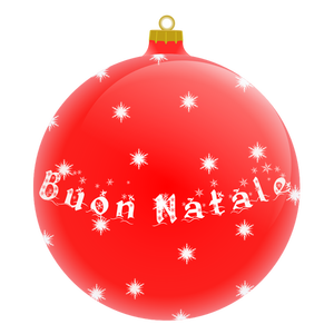 Un'illustrazione vettoriale di palla albero di Natale