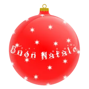 Una ilustración de vector de bola de árbol de Navidad
