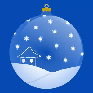 Maison de neige image clipart vectoriel carte de souhaits