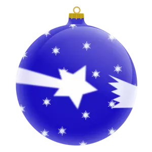 Albastru Crăciun ornament vector imagine