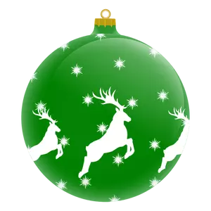 Zielony Christmas ornament wektorowa