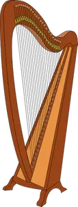 Ilustración de vector de arpa