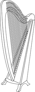 Grafica vectoriala de harpă