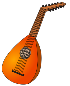 Image vectorielle de luth instrument