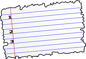 Paperilehti vektori kuva