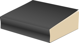 Vector illustration of hardback book