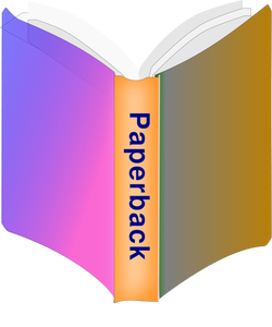 Paperback boek icoon vector afbeelding