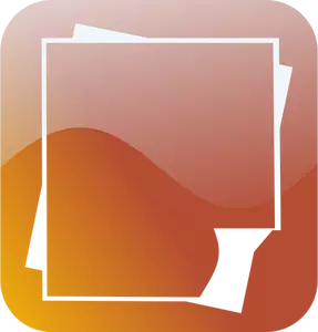 Glanset smartphone ikonet for tekstbehandling vektor dokumentbilde