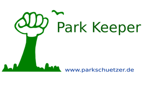 Park Keeper poster vector illustration