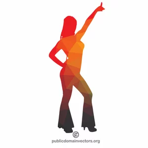 Party girl silhouette