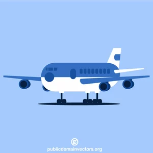 Arte do clipe de aeronave de passageiros