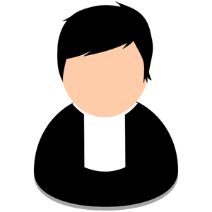 Pastor avatar vektorbild