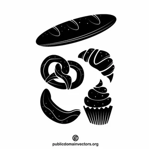 Pastry vector graphics