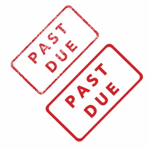 Past Due Stamp Vector