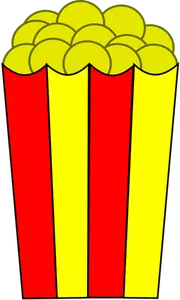 Illustration vectorielle de pop-corn