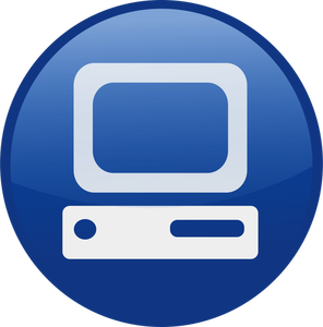 Imagen PC vector icono
