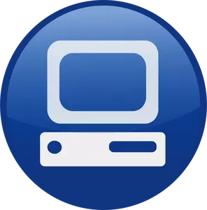 PC vector icon image
