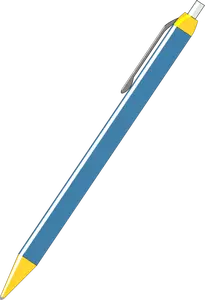 Blå penna vektorritning
