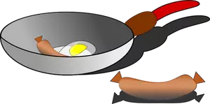 Eieren en worstjes