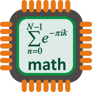 Maths processor vector image