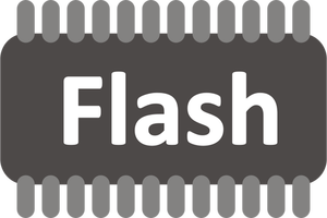 Imagen vectorial de memoria Flash