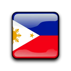 Filipinler vektör bayrak düğmesini