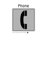 Vektorový obrázek pro telefonní znamení