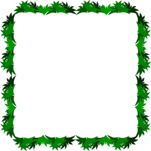 Vector clip art of grass decorated border