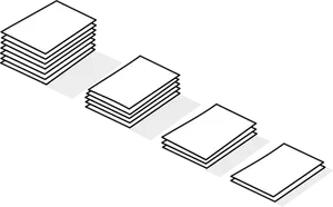 Hauger med papir strekbilder vektorgrafikk utklipp