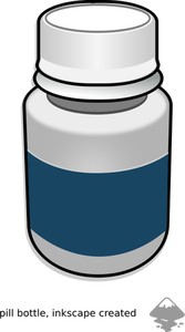Pill bottle vector clip art