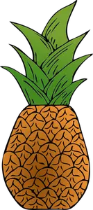 Vektor image av tropiske ananas