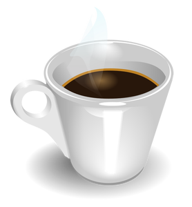 Cup of espresso vector