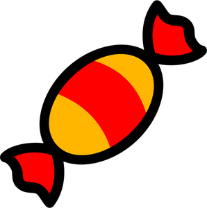 Illustrazione vettoriale di icona di caramelle colorate