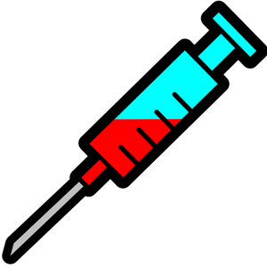 Syringe icon vector