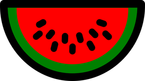 Watermelon fruit icon vector illustration