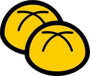 Ilustración pan pan icono vector