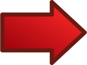 Flèche rouge pointant vers image droite vectorielle