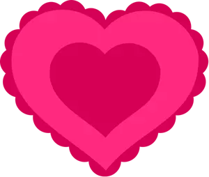 Vector illustration of lacy heart