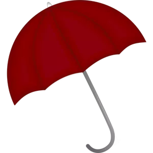 Guarda-chuva vermelho escuro vetor clip-art