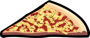 Capricciosa pizza vektorgrafikk utklipp