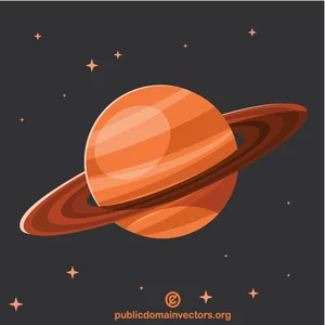 Planet Saturn clip art
